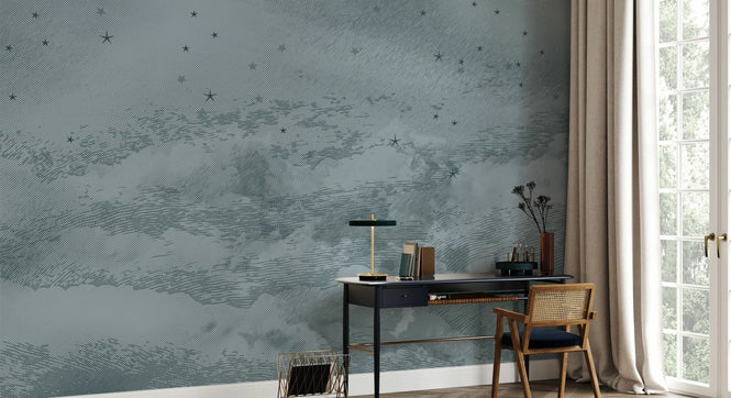 PHOTOWALL / Starry Mountain - Cyan (e94794)