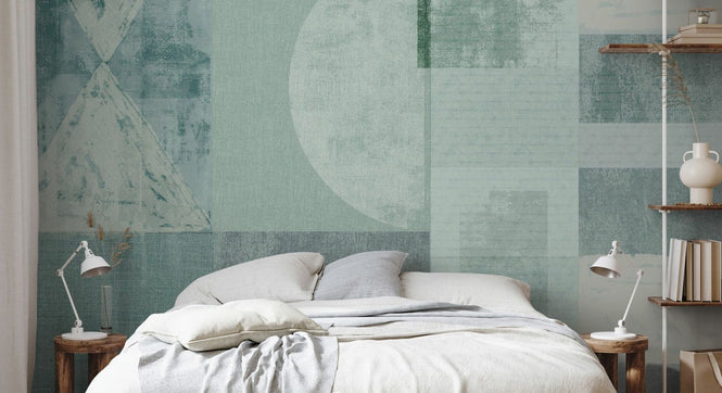 PHOTOWALL / Exceptional Abstract Shapes - Green (e94796)