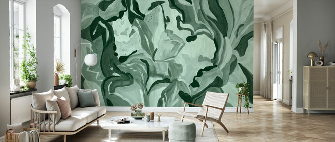 PHOTOWALL / Abstract Botanical Art - Green (e94831)