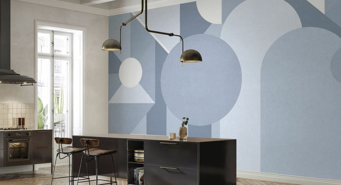 PHOTOWALL / Stylish Geometric Pattern - Light Blue (e94876)