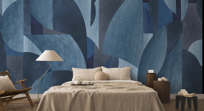 PHOTOWALL / Abstract Forms - Blue (e95096)