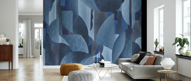 PHOTOWALL / Abstract Forms - Blue (e95096)