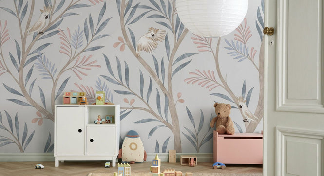 PHOTOWALL / Parrots in Trees - Grey (e95198)