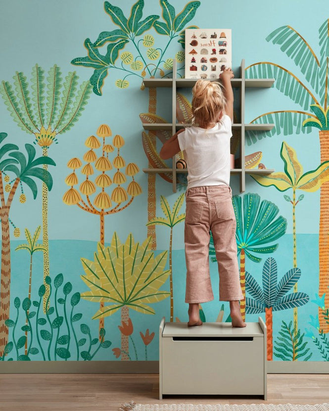 PHOTOWALL / Tropical Paradise - Light Aquamarine (e95764)
