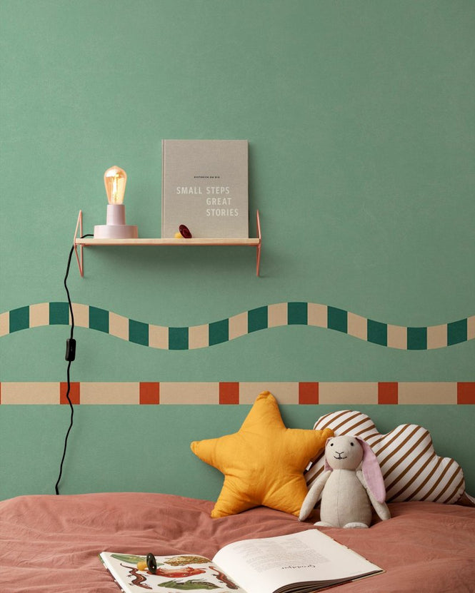 PHOTOWALL / Wavy and Linear Pattern - Mint Green (e96099)