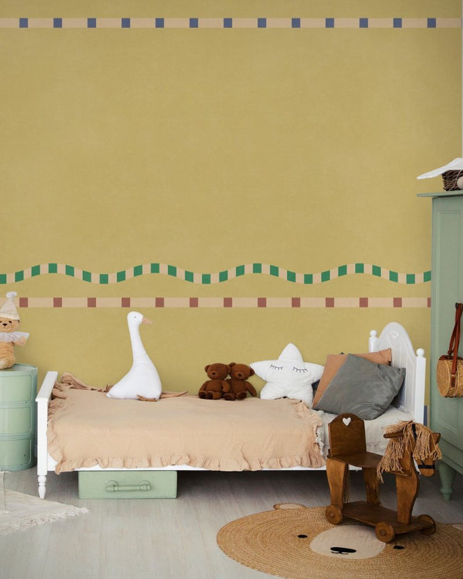PHOTOWALL / Wavy and Linear Pattern - Golden Tan (e96102)