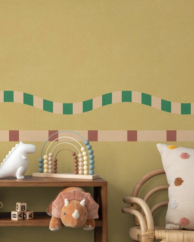 PHOTOWALL / Wavy and Linear Pattern - Golden Tan (e96102)