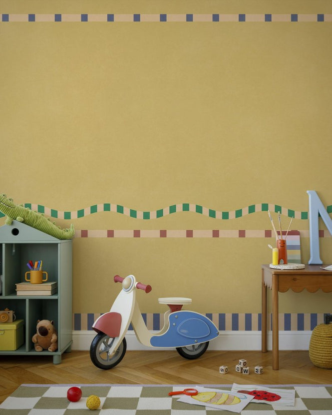 PHOTOWALL / Wavy and Linear Pattern - Golden Tan (e96102)