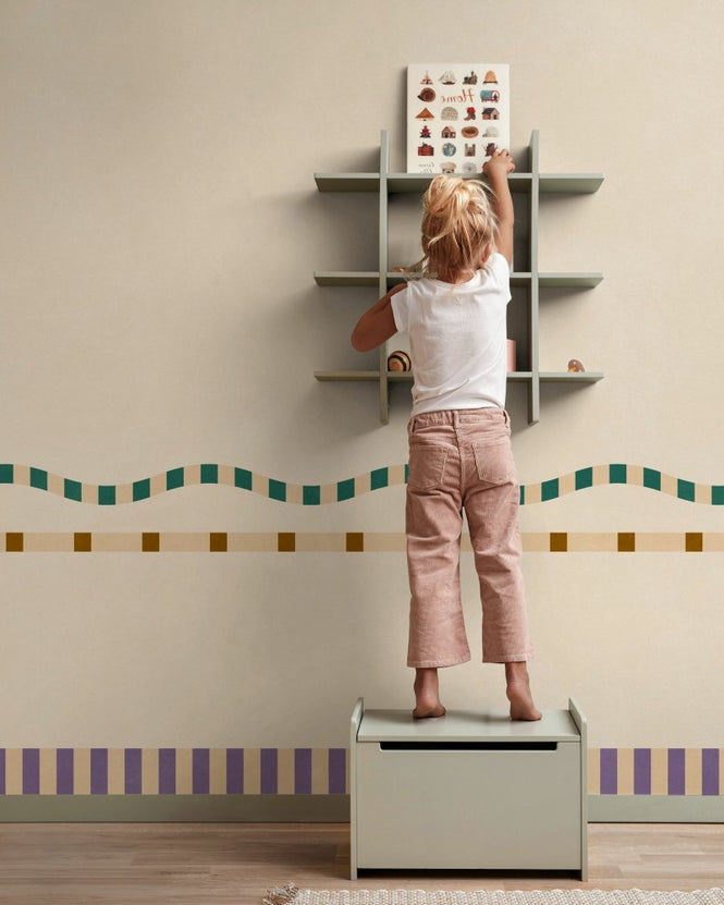 PHOTOWALL / Wavy and Linear Pattern - Cream (e96104)