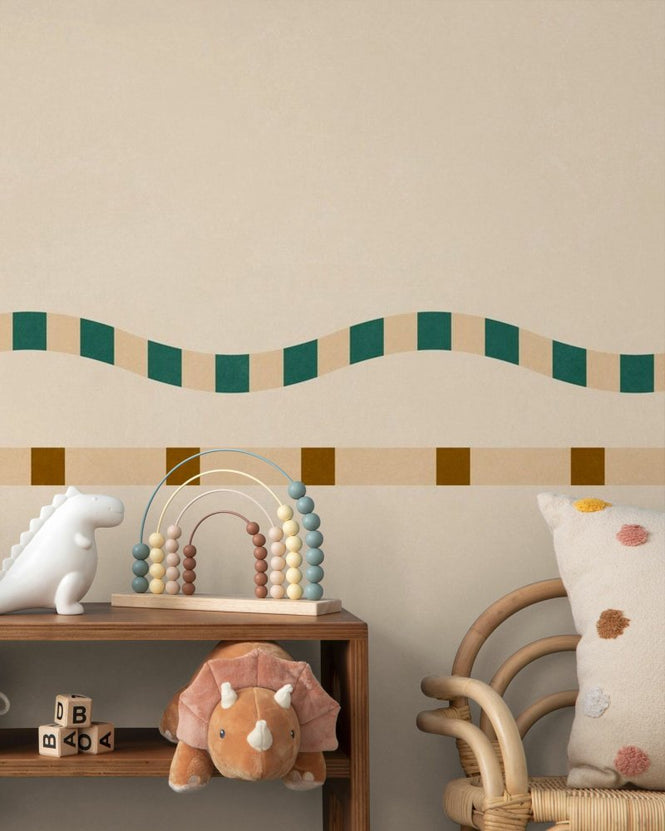 PHOTOWALL / Wavy and Linear Pattern - Cream (e96104)