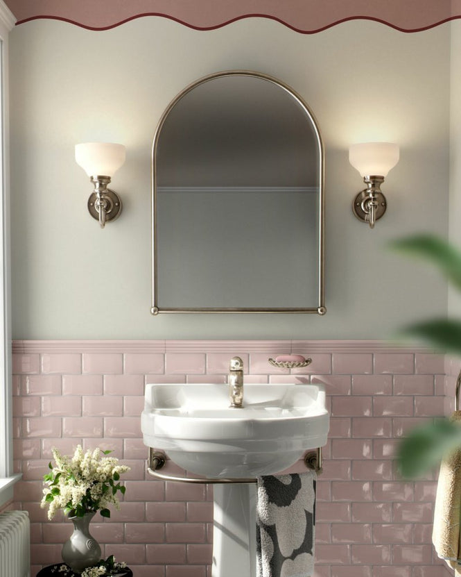 PHOTOWALL / Simple Wave Wall - Dusty Rose (e96417)