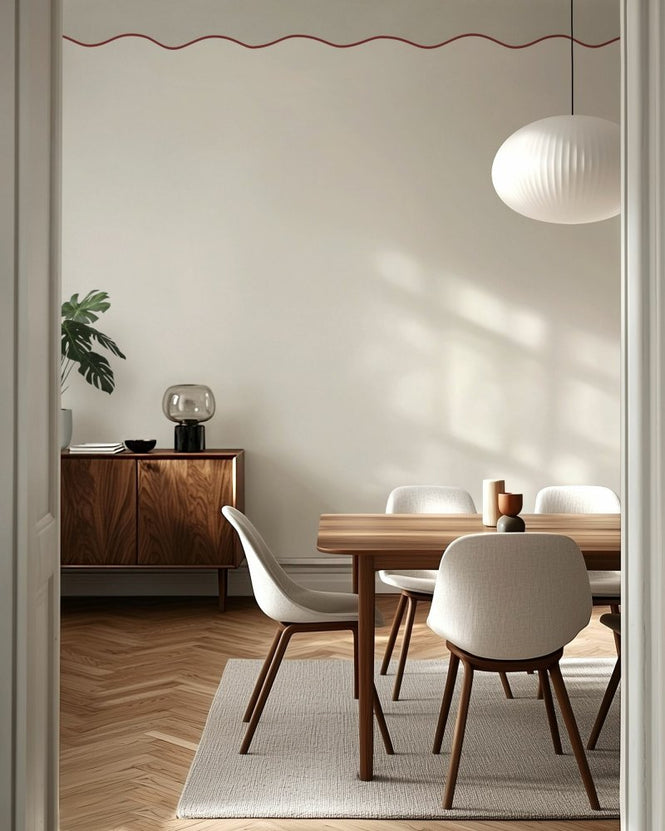 PHOTOWALL / Simple Wave Wall - Sage (e96419)
