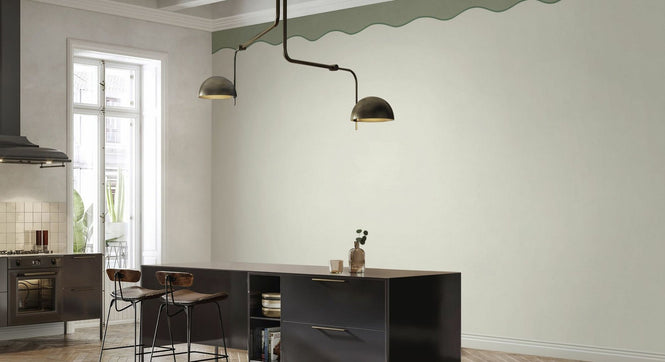 PHOTOWALL / Simple Wave Wall - Green (e96422)