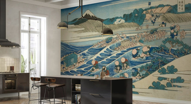 PHOTOWALL / Fuji from Kanaya on the Tokaido - Katsushika Hokusai (e96595)