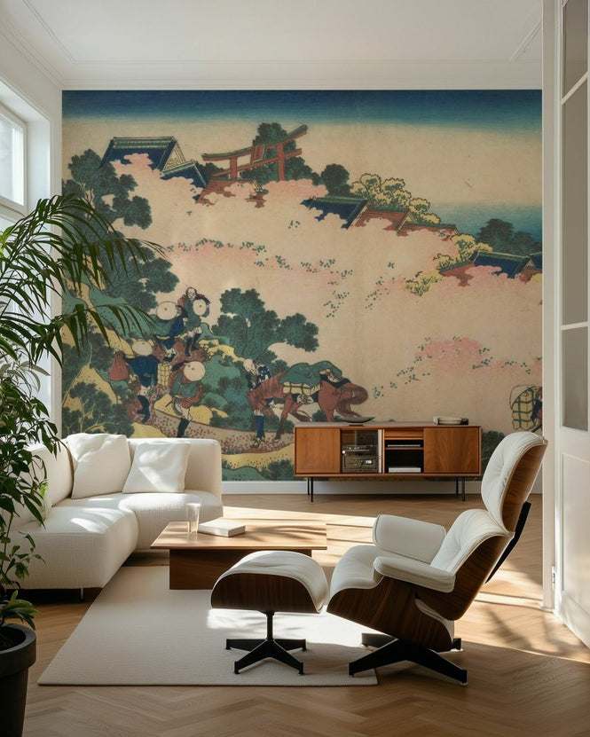 PHOTOWALL / Cherry Blossoms at Yoshino - Katsushika Hokusai (e96600)