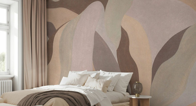 PHOTOWALL / Elegant Flow - Warm Taupe (e97105)