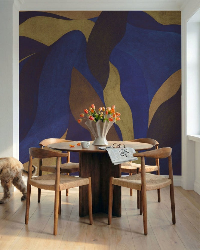 PHOTOWALL / Elegant Flow - Deep Blue (e97107)