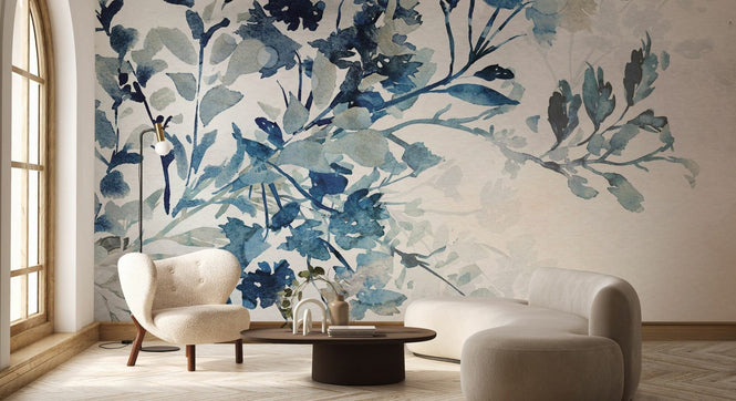 PHOTOWALL / Blue Botanicals (e97110)