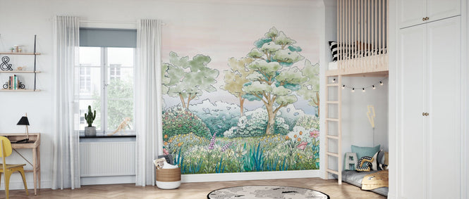 PHOTOWALL / Serene Meadowlands Spring - Green (e97172)
