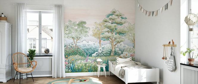 PHOTOWALL / Serene Meadowlands Spring - Green (e97172)