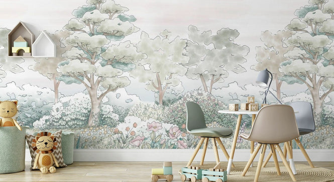 PHOTOWALL / Serene Meadowlands - Neutral (e97173)