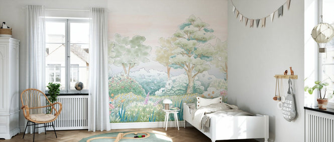PHOTOWALL / Serene Meadowlands - Cool Aqua (e97175)