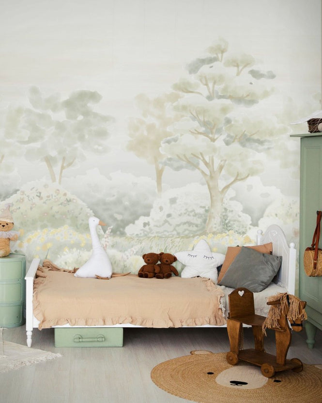 PHOTOWALL / Serene Meadowlands - Sage Green (e97178)