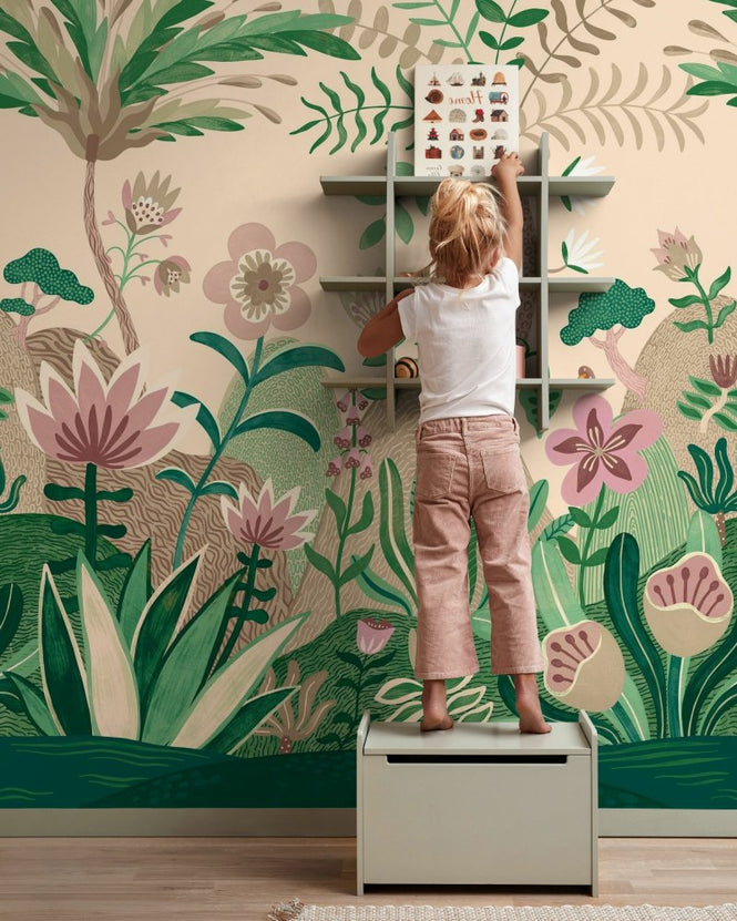 PHOTOWALL / Enchanted Jungle Scape - Green (e97191)