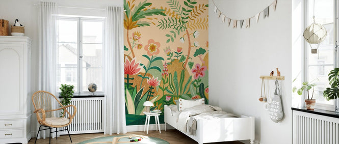 PHOTOWALL / Enchanted Jungle Scape - Beige (e97192)
