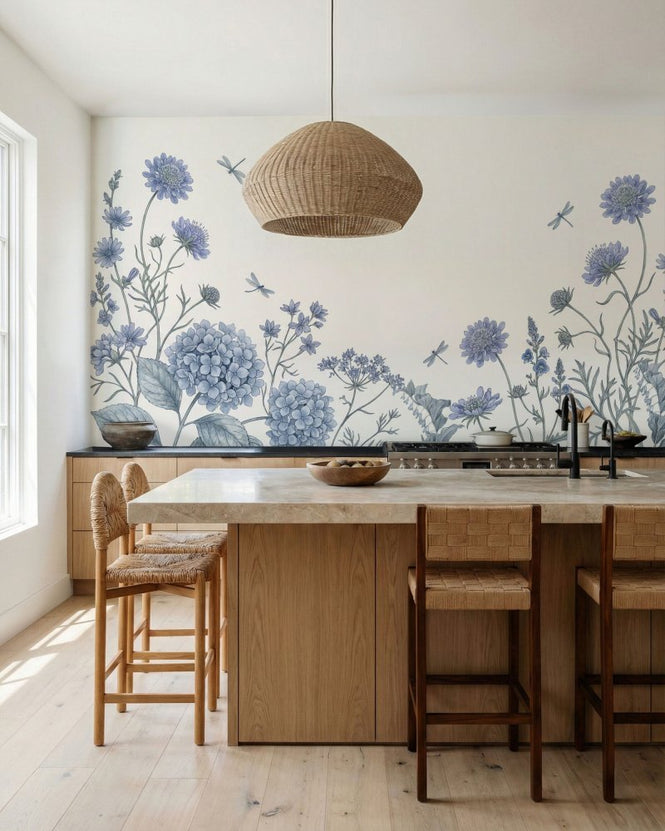 PHOTOWALL / Soft Blue Botanicals (e97214)