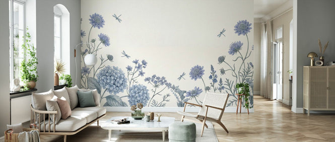 PHOTOWALL / Soft Blue Botanicals (e97214)
