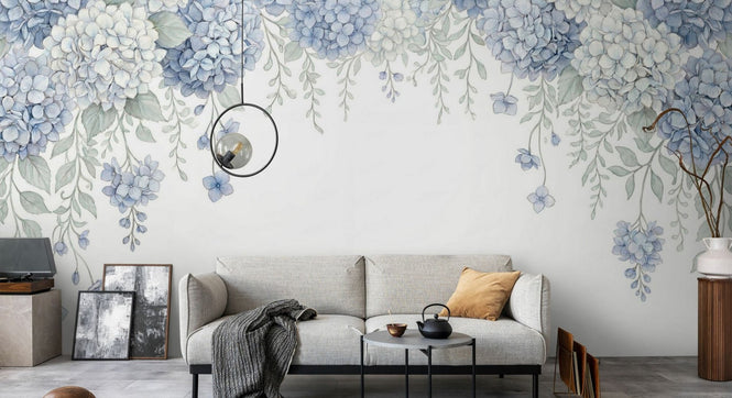 PHOTOWALL / Elegant Blue Hydrangea (e97216)