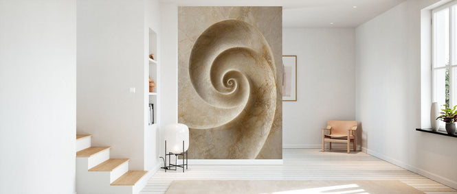 PHOTOWALL / Fibonacci Stone Poster - Marble Spiral (e97523)