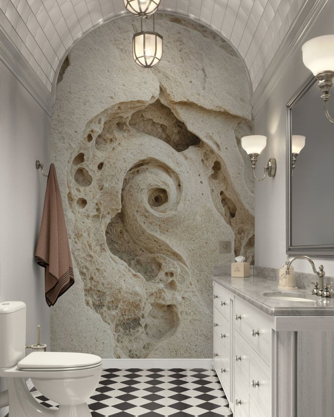PHOTOWALL / Fibonacci Poster - Weathered Limestone (e97532)