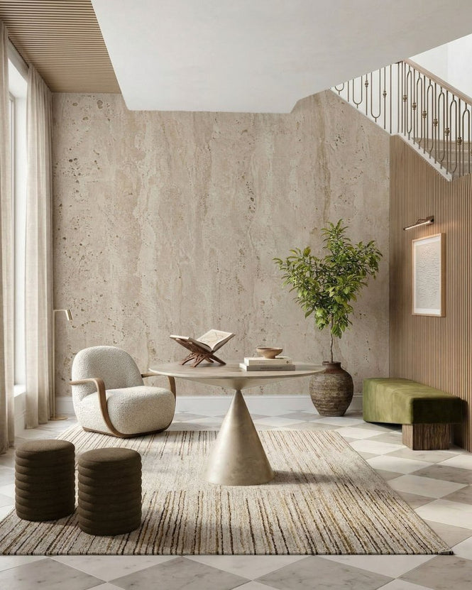 PHOTOWALL / Travertine Stone (e98156)