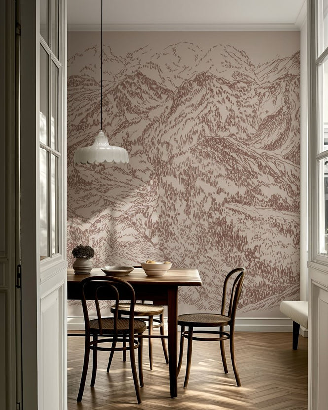 PHOTOWALL / Horizons - Rose Clay (e98196)