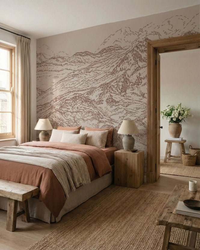 PHOTOWALL / Horizons - Rose Clay (e98196)
