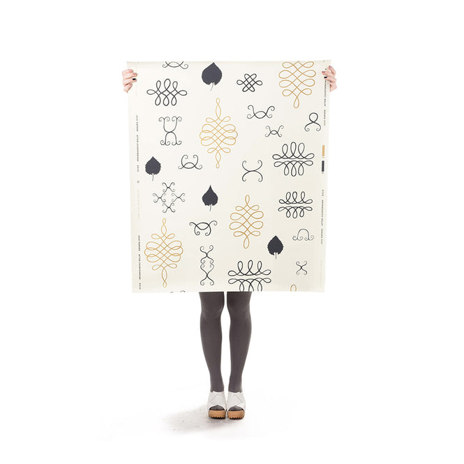 輸入壁紙 Thatcher / AFTER CHINTERWINK / Gold and Charcoal on Cream AC-GOCR-CPR