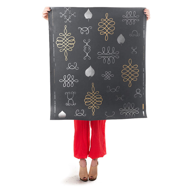 輸入壁紙 Thatcher / AFTER CHINTERWINK / Silver and Gold on Charcoal AC-SGCH-CPR