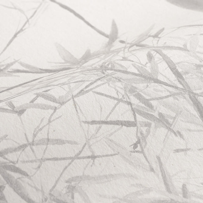 輸入壁紙 Sian Zeng / Bamboo Mural Wallpaper / Grey 【3パネル1セット】