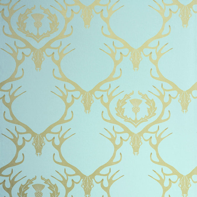 Barneby Gates / WALLPAPER BOOK VOL Ⅰ / Deer Damask Duck Egg BG0100401