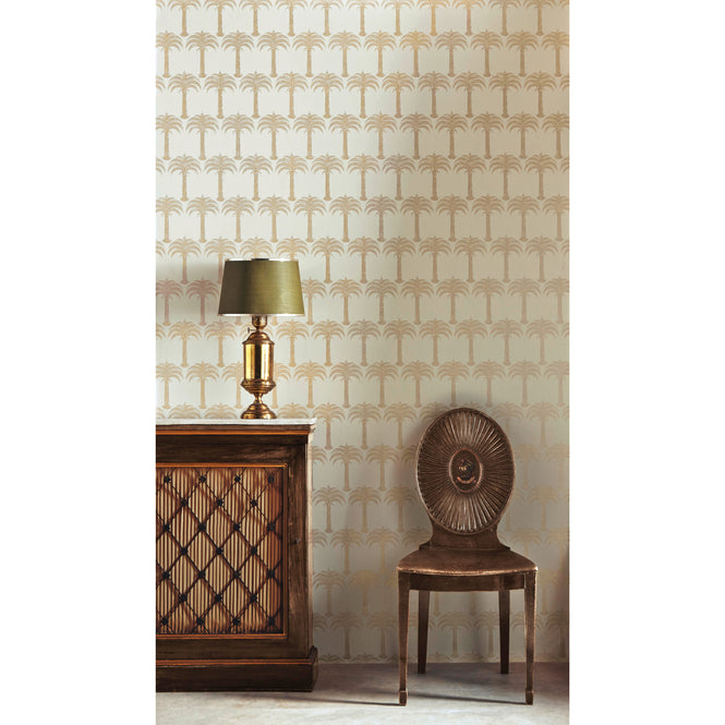 Barneby Gates / WALLPAPER BOOK VOL Ⅲ / Marrakech Palm Soft Gold BG1200102