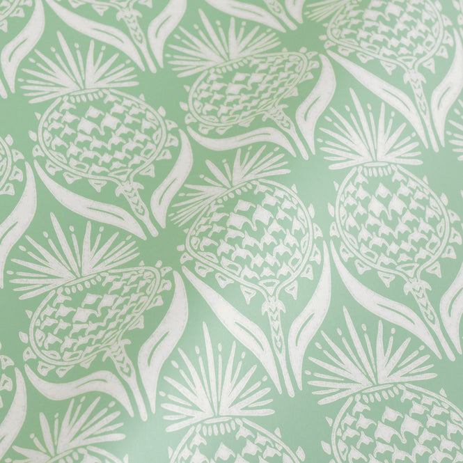 【A4サンプル】Barneby Gates / WALLPAPER BOOK VOL Ⅴ / Artichoke Thistle Spring Green BG1900202