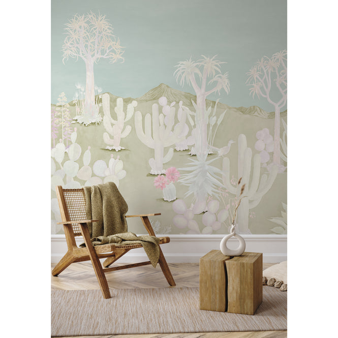 Sian Zeng / Desert Mural Wallpaper / Green Sand 【3パネル1セット】