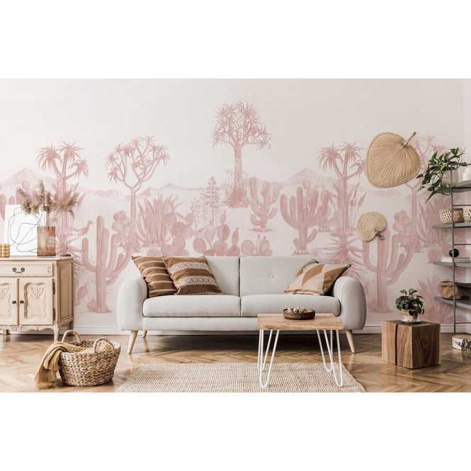 Sian Zeng / Desert Mural Wallpaper / Pink 【3パネル1セット】