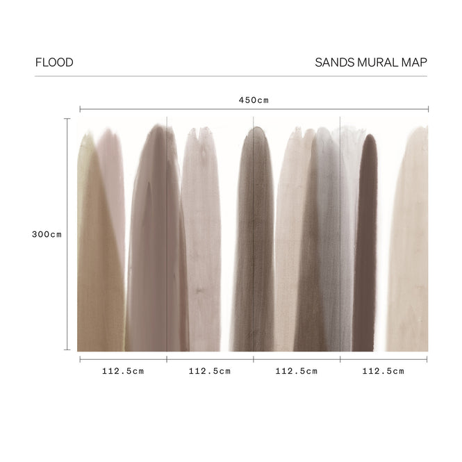 輸入壁紙 Thatcher / FLOOD / Sands FL-SAND-T2PVCF WALPAサイズ (W450cm x H300cm)