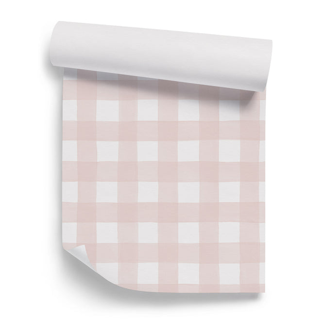 輸入壁紙 Sian Zeng / Gingham Wallpaper / Pink GINGHAMP