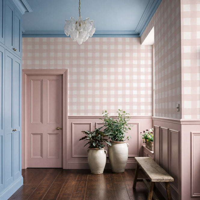 輸入壁紙 Sian Zeng / Gingham Wallpaper / Pink GINGHAMP