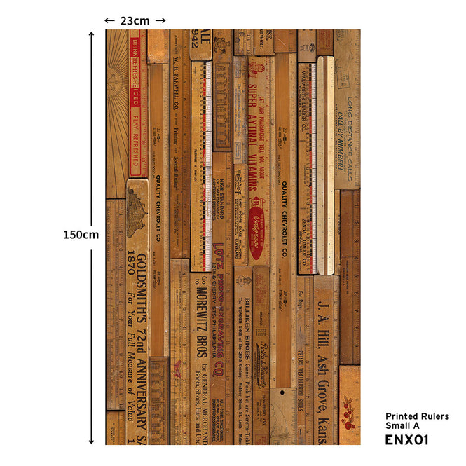 マステ感覚で貼る壁紙 【EASY WALL TAPE®︎】NLXL / Printed Rulers Small A ENX01