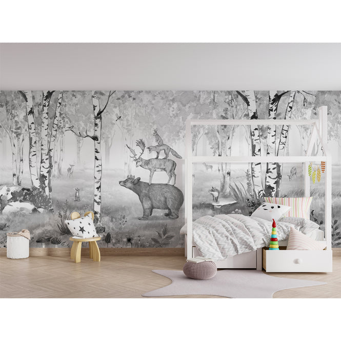 KIKKI BELLE / Bear King Black and white W13297